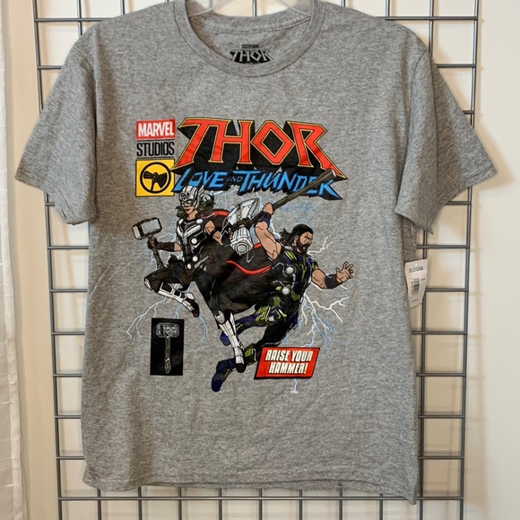 Marvel Other - Marble Studios Thor Kids T shirt size XL grey color